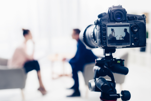 Tournage de vidéo corporate par une agence de production audiovisuelle